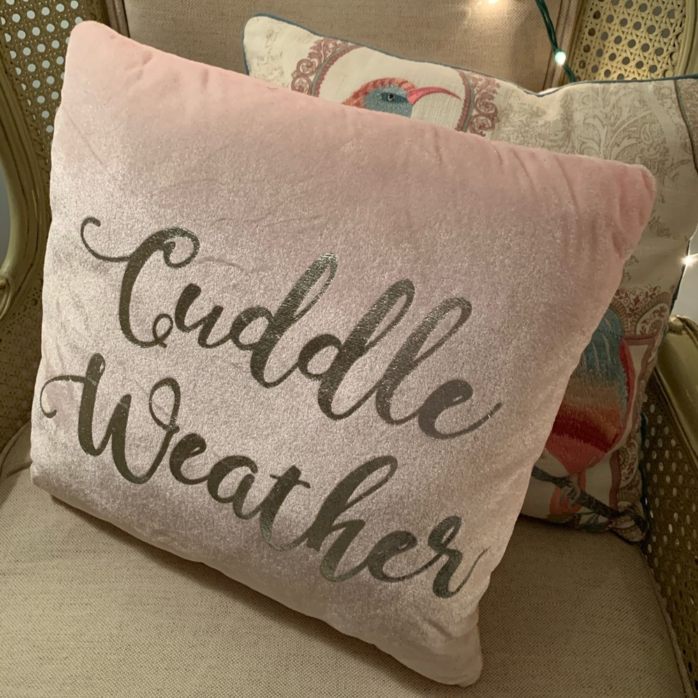 “Cuddle Weather” pillow